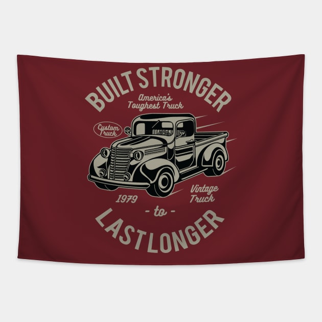 Retro truck Tapestry by PaunLiviu