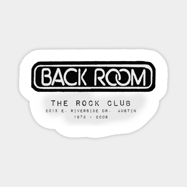 Back Room - rock club Magnet by YesterCool