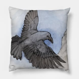 Rebel Raven Pillow