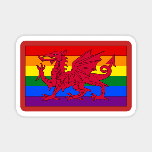 Wales LGBTQ Pride Flag Magnet