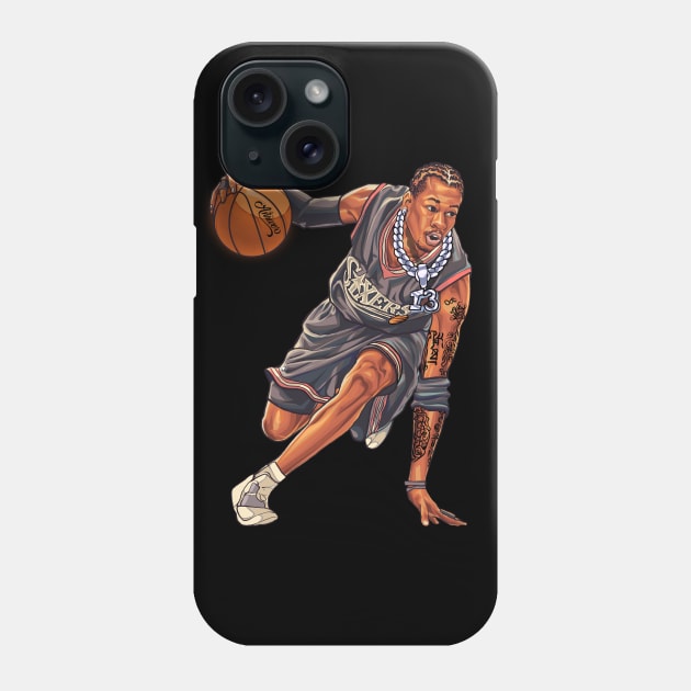 ALLEN IVERSON  Art  Design Phone Case by Carlart1 🎨