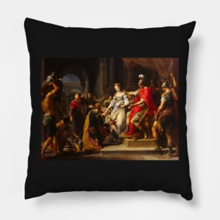 The Continence of Scipio by Batoni Pillow