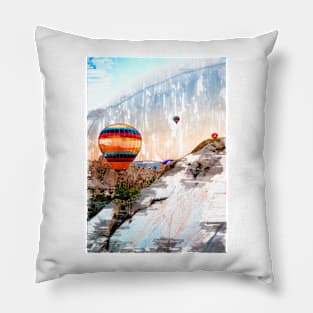 Hot Air Balloons Valley. For Hot Air Balloon Lovers. Pillow