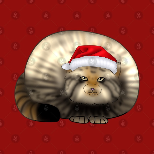 Cute Chonky Kitty In Santa Hat by TheQueerPotato