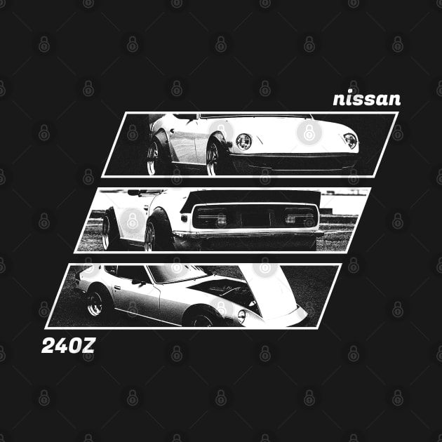 NISSAN DATSUN 240Z FAIRLADY Black 'N White Archive 2 (Black Version) by Cero