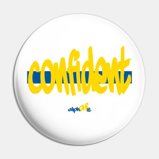 confident alpha fit blue and yellow Pin