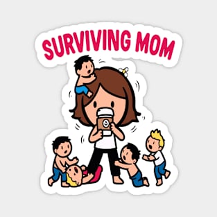 Chaotic Mom Life Survival Magnet