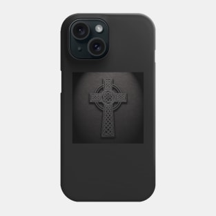 Celtic Knotwork Cross Leather Texture No 1 Repost Phone Case