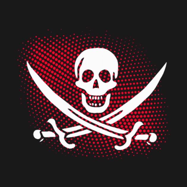 Jolly Roger Pirate Skull Carnival Costume by Humbas Fun Shirts