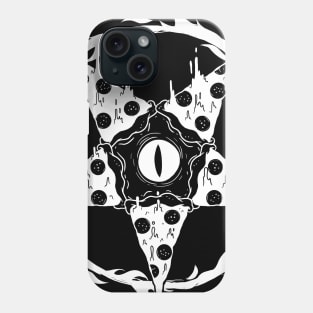 Pizzatanic Wear Black Eat Pizza Satan Baphometh Pentagram Phone Case