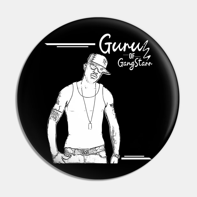 Guru of Gang Starr Pin by Degiab