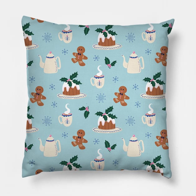 Cute Christmas pattern Pillow by DanielK