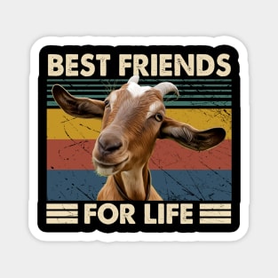 Farmyard Fashion Trendy Tee for Fans of Cute Goats Magnet