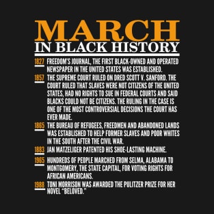 This Month In Black History, March T-Shirt