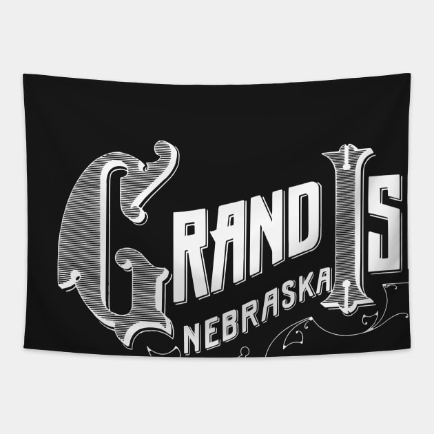 Vintage Grand Island, NE Tapestry by DonDota