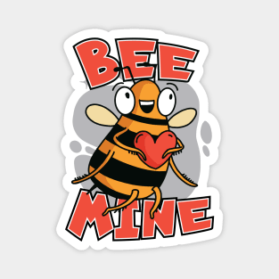 Bee Mine | Cute Valentine Bee Magnet