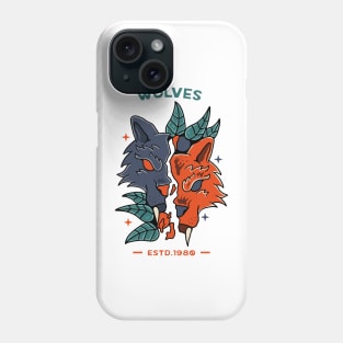 Wolves With Skull Phone Case