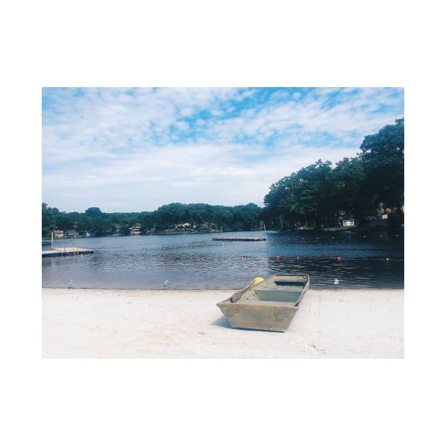 Summer Day Lakeside Boat by offdutyplaces