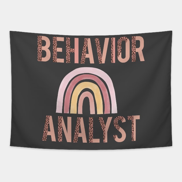 Behavior Analyst apparel or gift for every BA, BCBA or ABA Therapy student. Behavior Analyst appreciation gift Tapestry by The Mellow Cats Studio