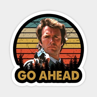 Go Ahead Vintage Retro Magnet