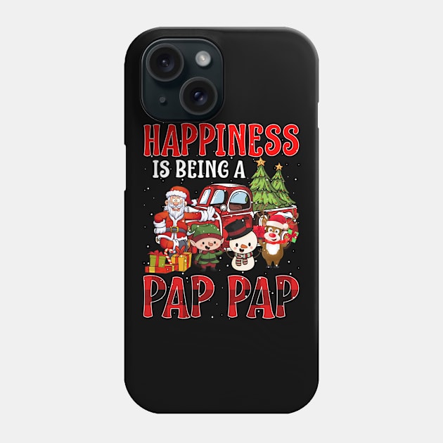 Happiness Is Being A Pap Pap Christmas Phone Case by intelus