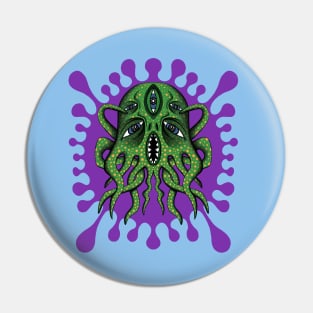 All Knowing Squid Pin