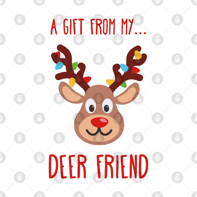 Funny Christmas Reindeer | Best Friend Gift Ideas by Fluffy-Vectors