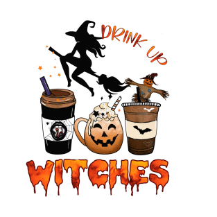 Halloween cocktails - Drink up Witches T-Shirt