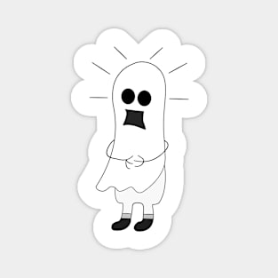 Scared Ghost Imposter Magnet