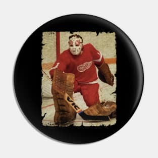 Jim Rutherford, 1980 in Detroit Red Wings (10 Shutouts) Pin