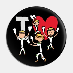 I Love Morris Dancing Pin