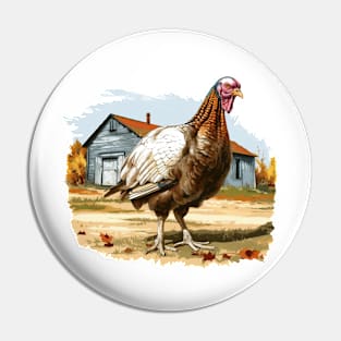 Farm Turkey Pin