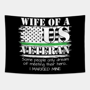 Proud Wife Of A US Veteran Military Tapestry