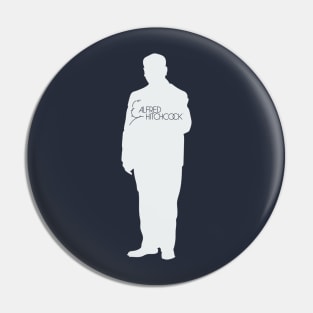 Alfred Hitchcock Fan Art Pin