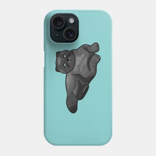 Dark Gray Cat Phone Case