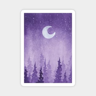 Watercolor forest Magnet