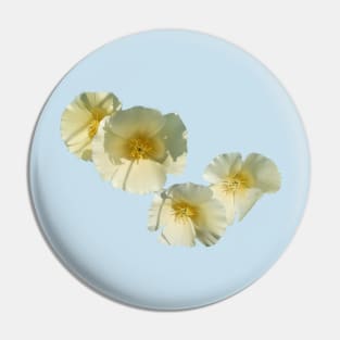 White Poppy Pin