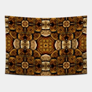 Brown Snakeskin Texture Artistic Pattern Number 2 Tapestry