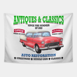 Antique Classic Car Garage Hot Rod Racing Novelty Gift Tapestry