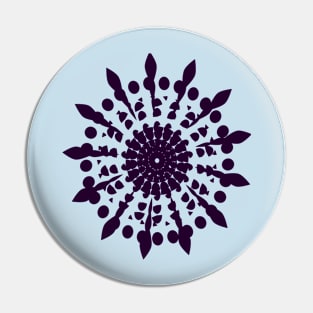 flower of life purple mandala design Pin