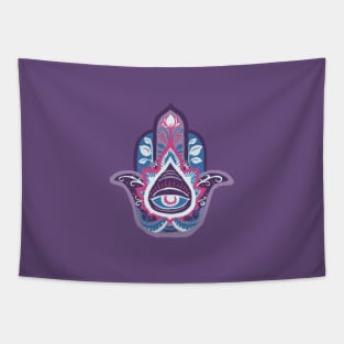 Hamsa Hand - Amethyst(February) Tapestry