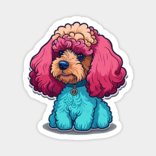 Toy Poodle Portrait Magnet