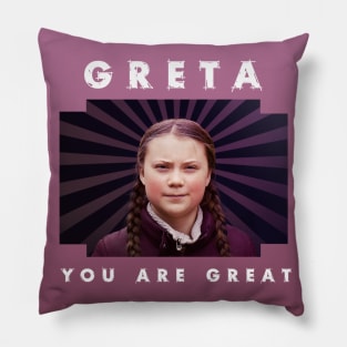 Greta Thunberg Pillow