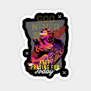 the streetwear keep praying | premium design Magnet