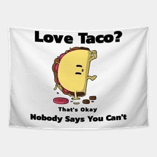 Taco Lover Funny Cute Food Tapestry