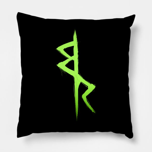 Cyberpunk Edgerunners - David's Logo Pillow by Reds94