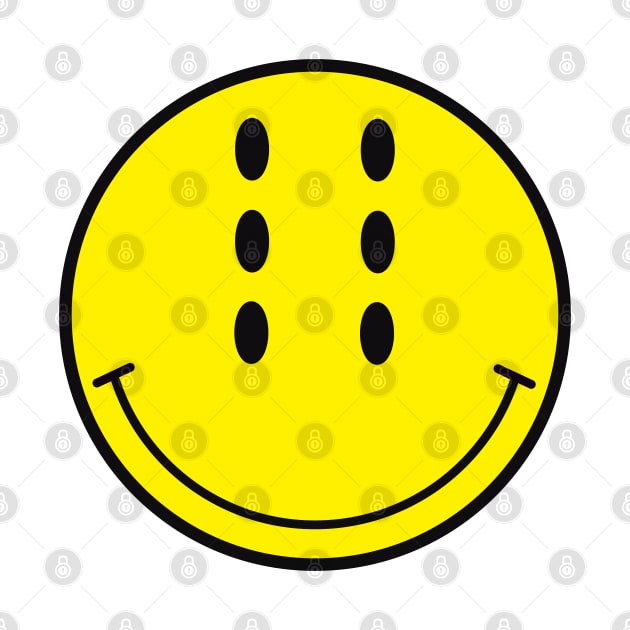 Six-Eyed Smiley Face, Small by Niemand