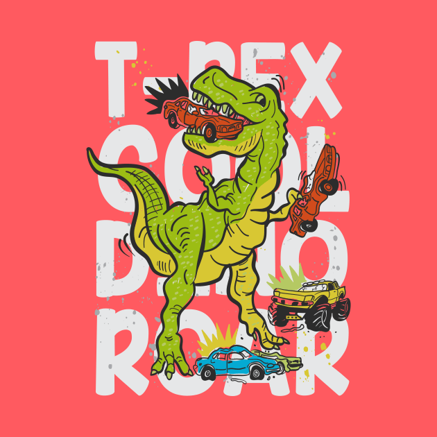 T-Rex Cool Dino Roar by WorldDinosaurs