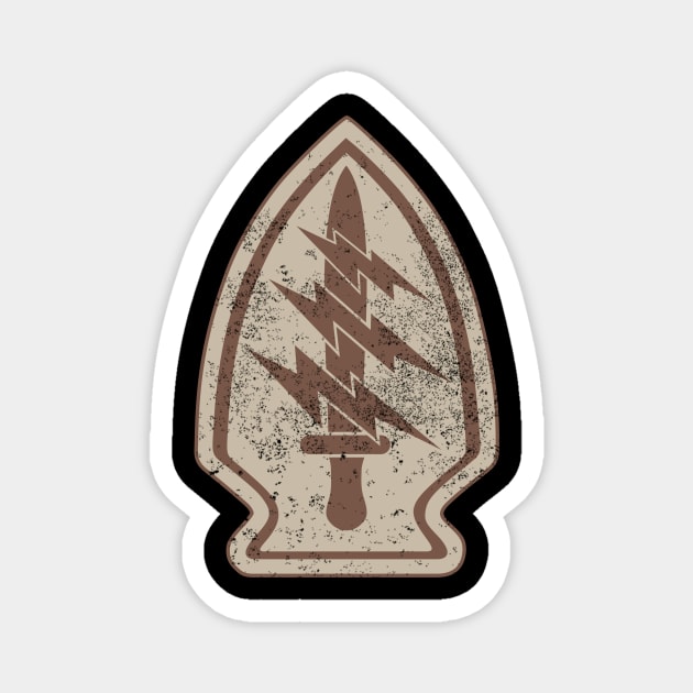 1st Special Forces Command (Airborne) (distressed) Magnet by Firemission45