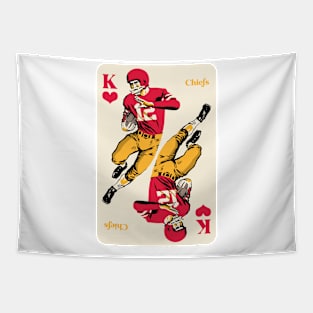 Kansas City Chiefs King of Hearts Tapestry